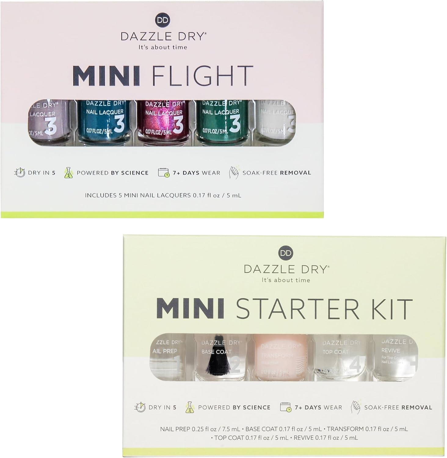 Dazzle Dry Starter Mini Kit + Romanticize Mini Flight