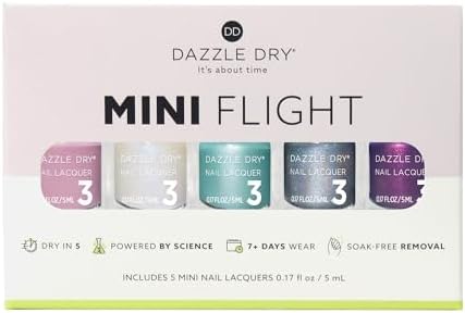 Dazzle Dry Mini Flight – Better Together – 5 Mini Lacquers