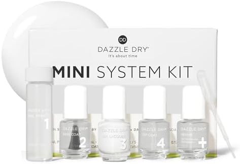 Dazzle Dry Mini Kit – White Lightning – 4 Step System (5 Piece Kit) White Lightning | 5 Piece Set