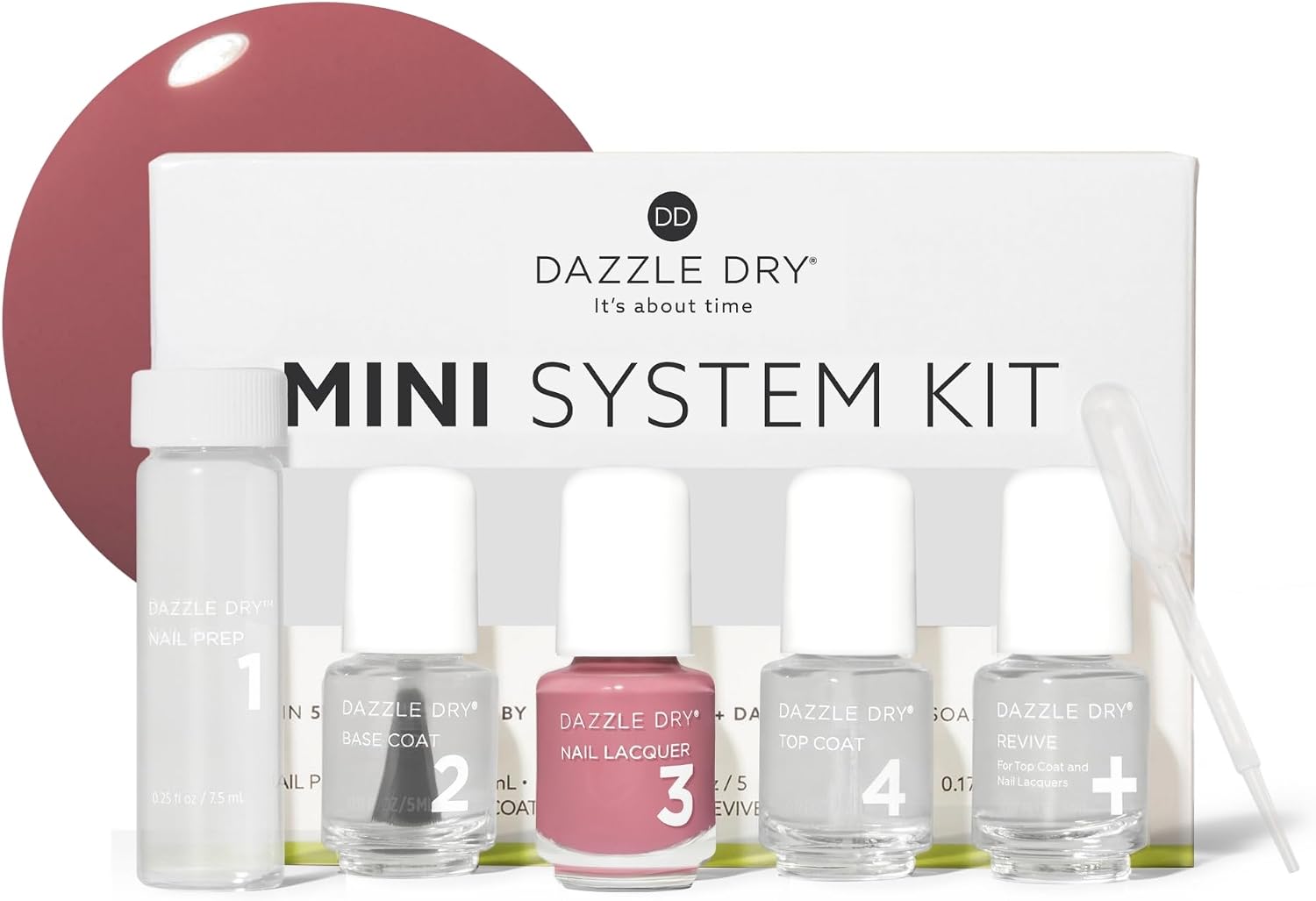Dazzle Dry Mini Kit – Heart's Caress – 4 Step System (5 Piece Kit) Heart's Caress | 5 Piece Set