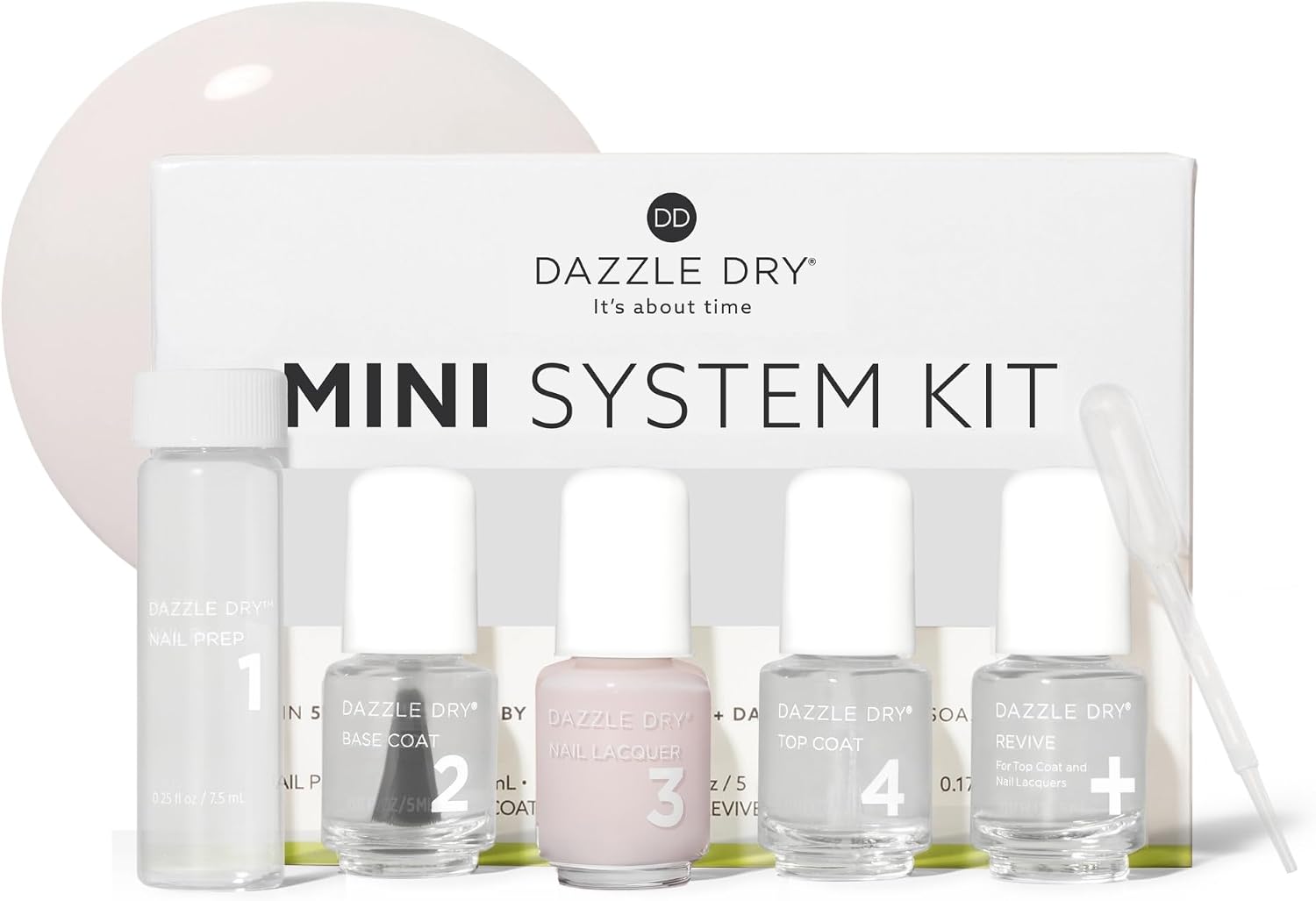 Dazzle Dry Mini Kit – Prima Ballerina – 4 Step System (5 Piece Kit) Prima Ballerina | 5 Piece Set