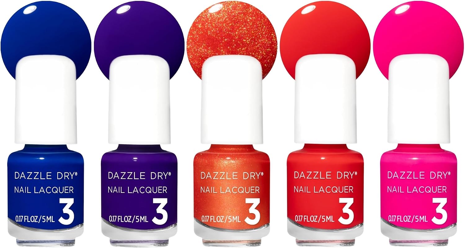 Dazzle Dry Mini Flight – Bright Side – 5 Mini Lacquers