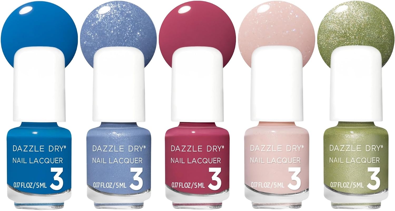 Dazzle Dry Mini Flight – Begin Again – 5 Mini Lacquers