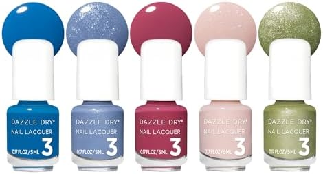 Dazzle Dry Mini Flight – Begin Again – 5 Mini Lacquers