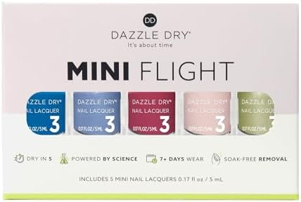Dazzle Dry Mini Flight – Begin Again – 5 Mini Lacquers