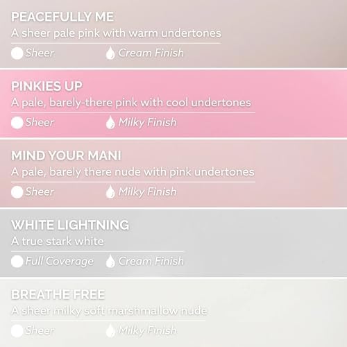 Dazzle Dry Mini Flight – French Manicure – 5 Mini Lacquers