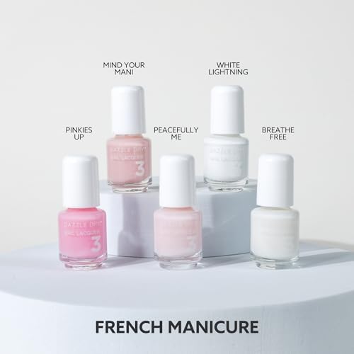 Dazzle Dry Mini Flight – French Manicure – 5 Mini Lacquers