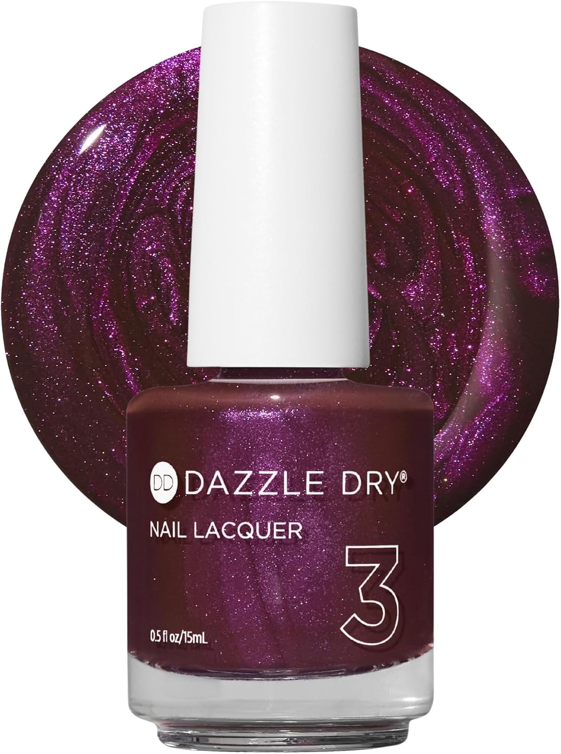 Dazzle Dry Nail Lacquer, Step 3 – Spiced Plum (0.5 fl oz)