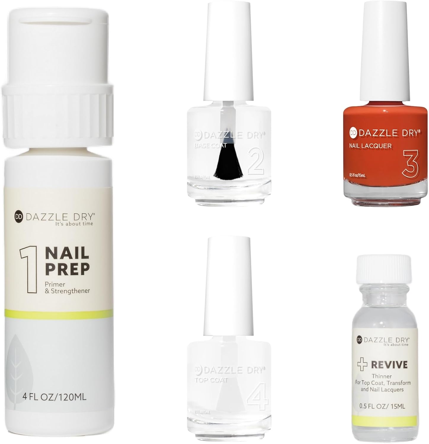 Dazzle Dry Full System Kit - Orchard - A vibrant burnt orange. Full coverage cream. (5 Piece Kit)