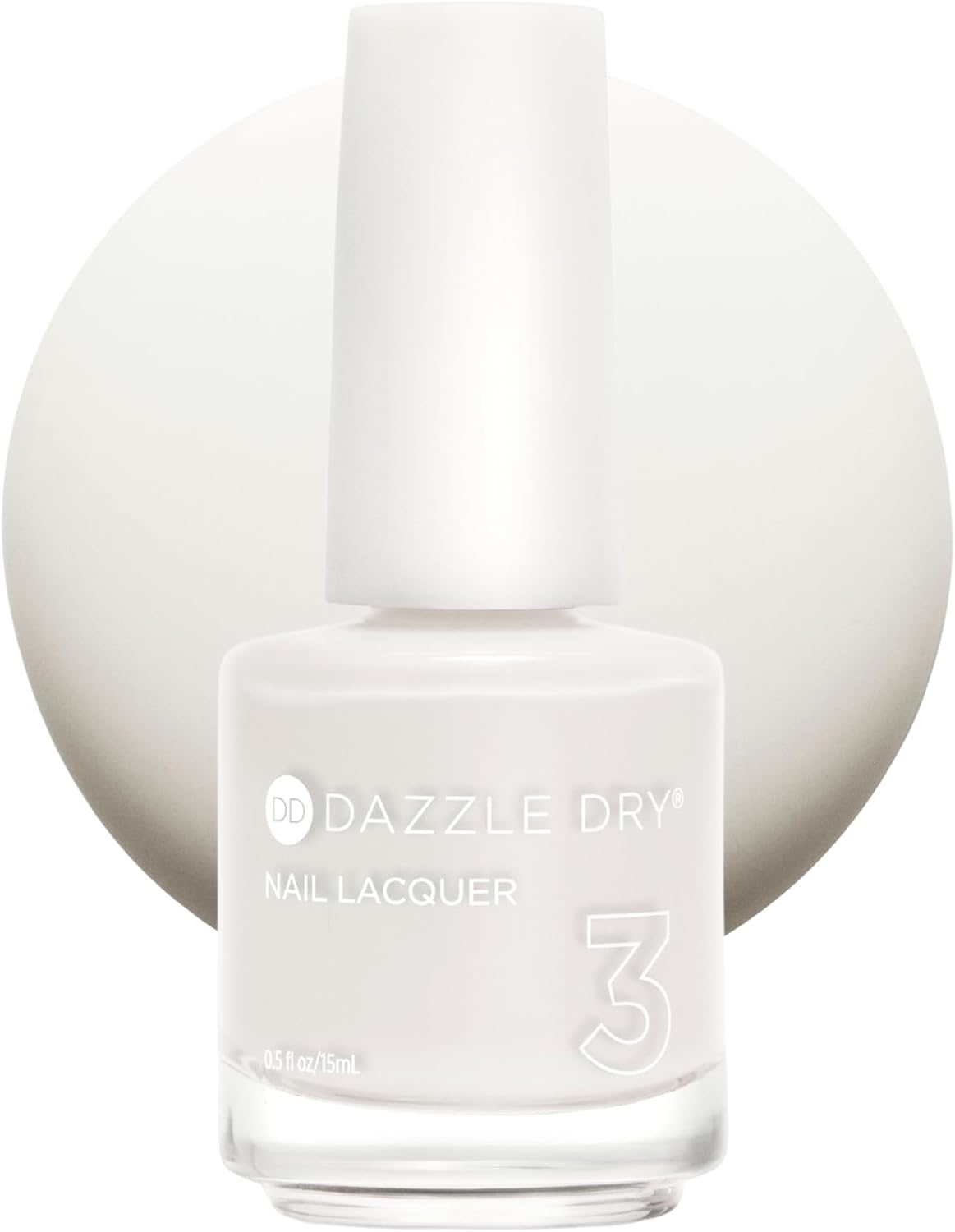 Dazzle Dry Nail Lacquer, Step 3 – Whisper White (0.5 fl oz)