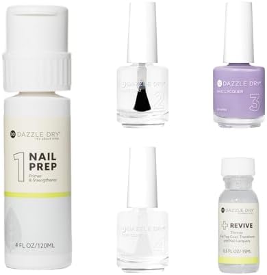 Dazzle Dry Full System Kit - Week in Provence - A cool lavender. Full coverage cream. (5 Piece Kit)