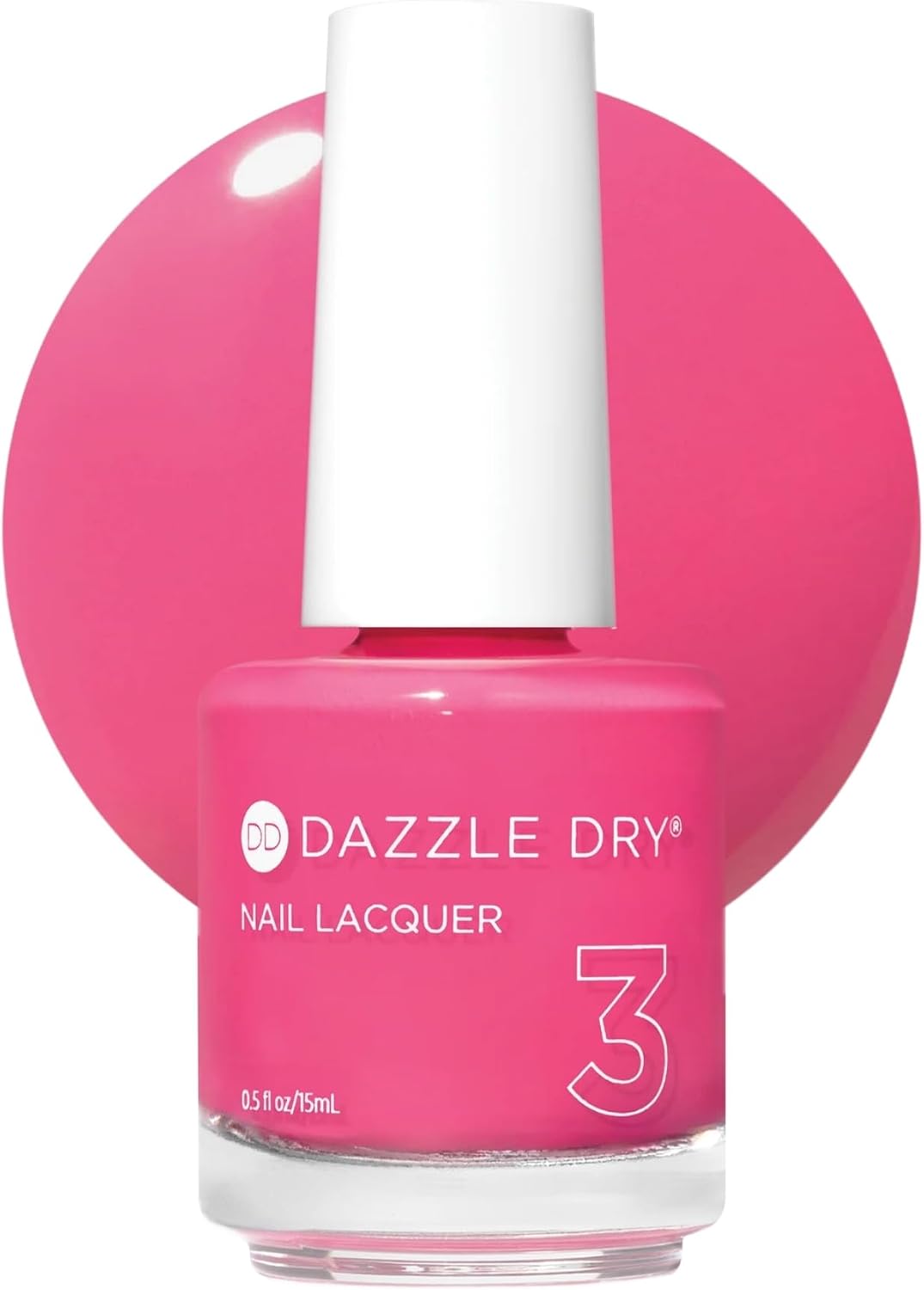 Dazzle Dry Nail Lacquer, Step 3 – Raspberry Crème (0.5 fl oz)