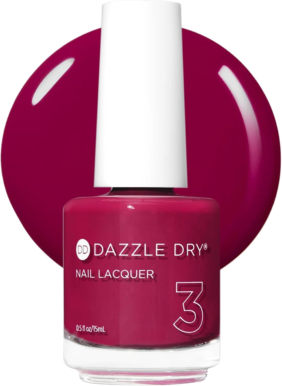Dazzle Dry Nail Lacquer, Step 3 – Raspberry Rush (0.5 fl oz)