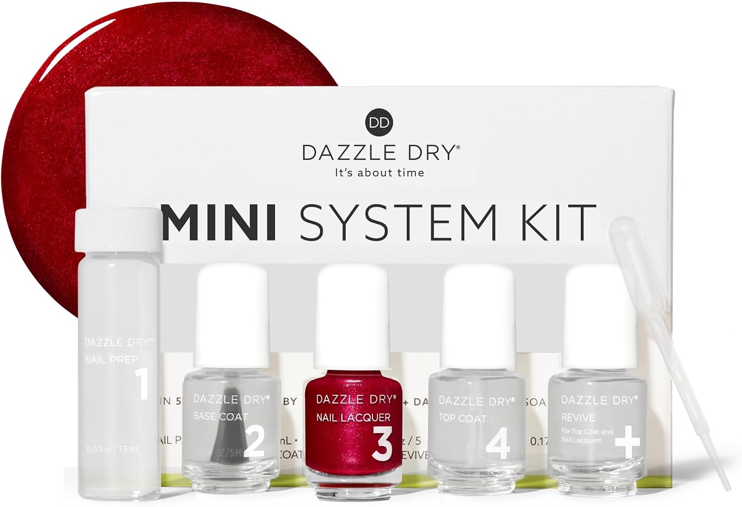 Dazzle Dry Mini Kit – Apple of My Eye – 4 Step System (5 Piece Kit) Apple of My Eye | 5 Piece Set