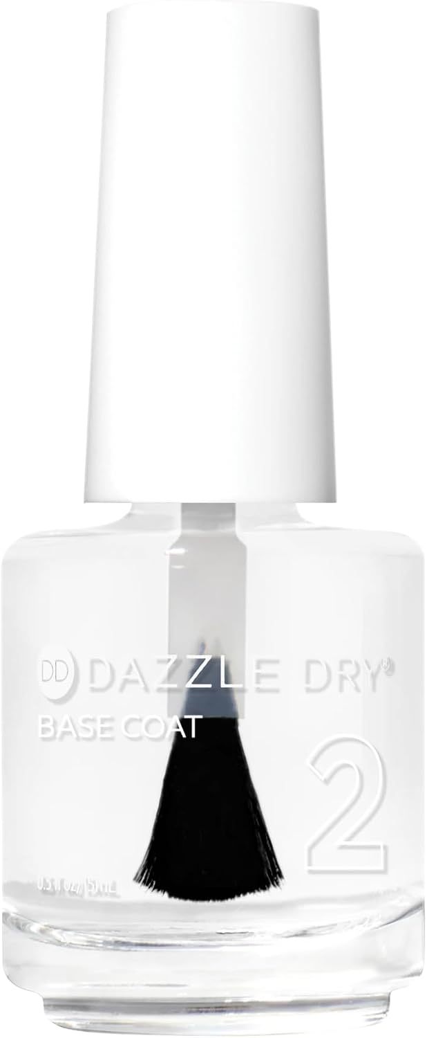 Dazzle Dry Base Coat, Step 2 – Clear Non-Toxic Nail Polish (0.5 fl oz)