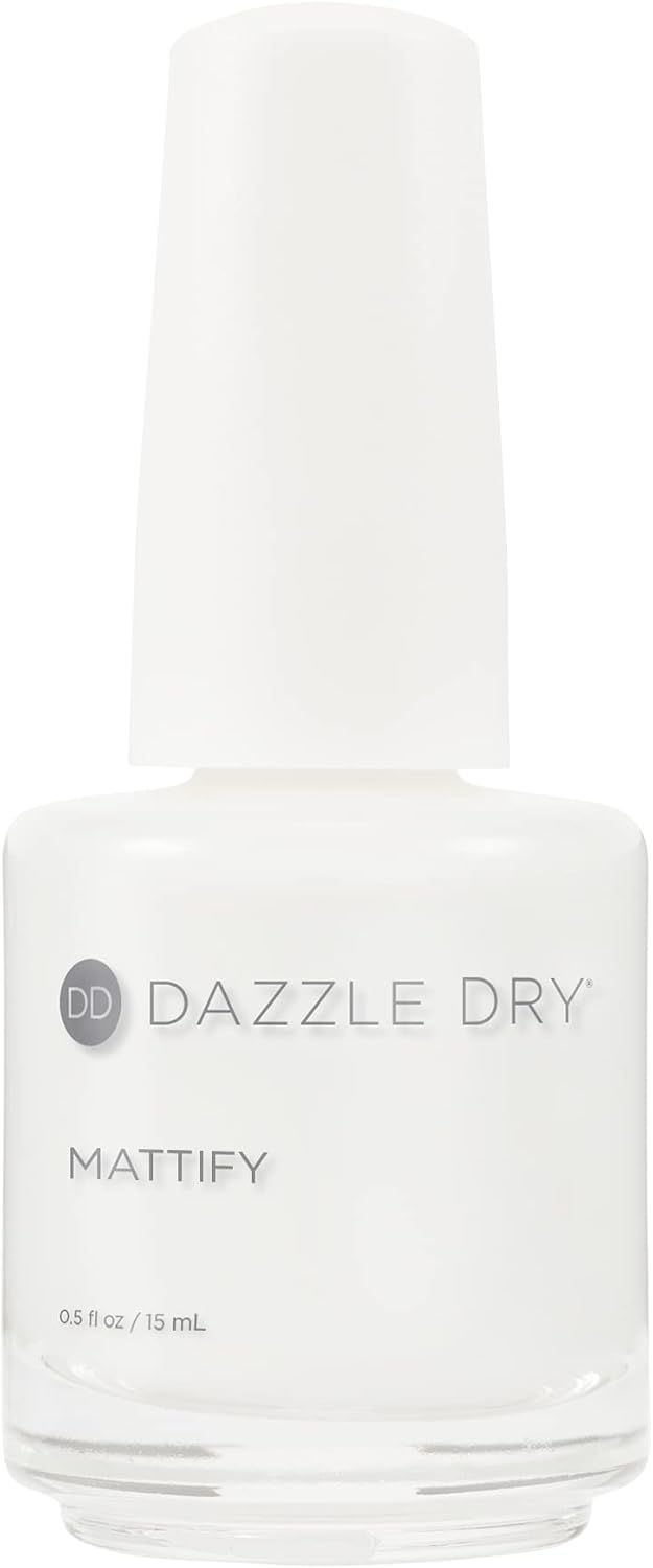 Dazzle Dry Mattify Top Coat, Step 4 – Quick Dry, Nail Polish (0.5 fl oz) Mattify Top Coat (0.5 fl oz)